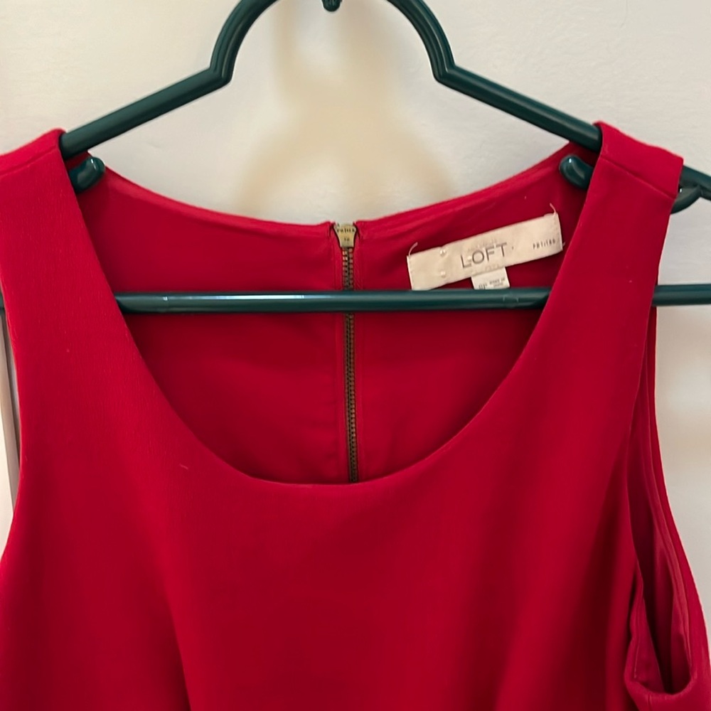 Loft red dress 8p